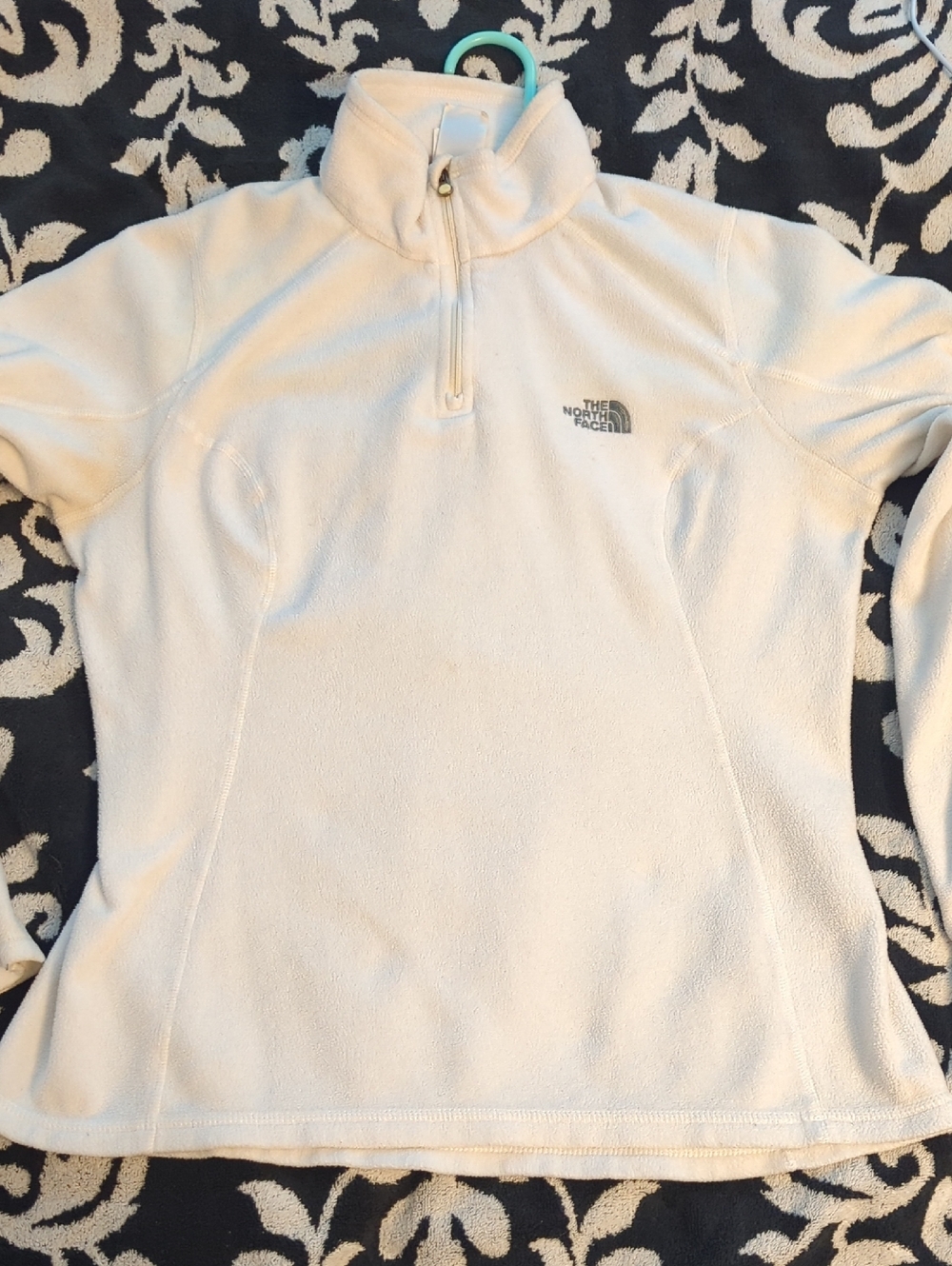 The North Face White Half-Zip Fleece Pullover